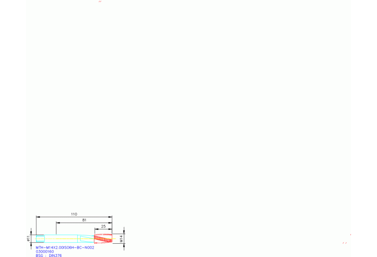 MTH-M14X2.00ISO6H-BC-N002