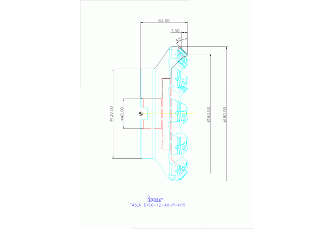 F45LN D160-12-40-R-N15