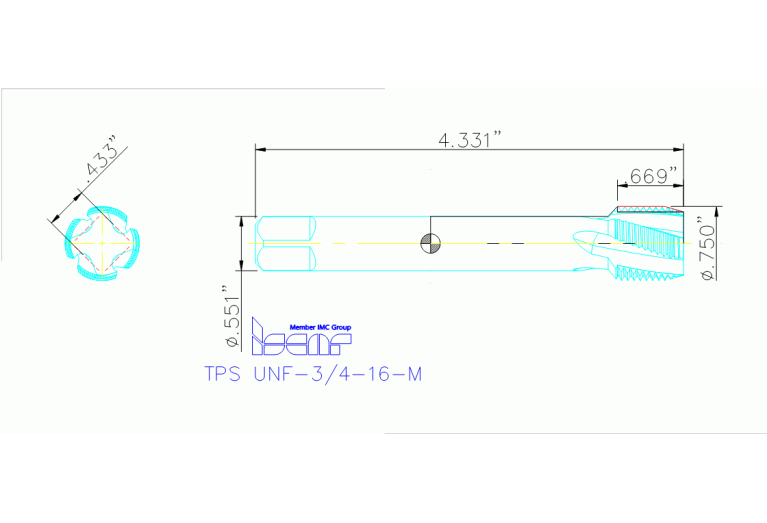 TPS UNF-3/4-16-M HEST