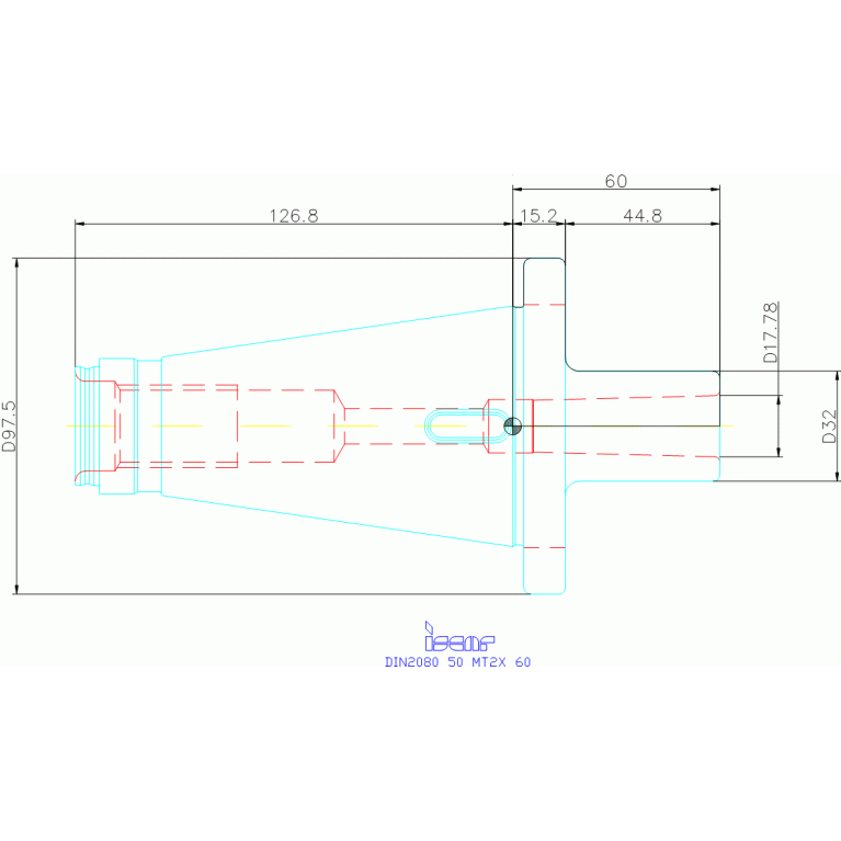 DIN2080 50 MT2X 60