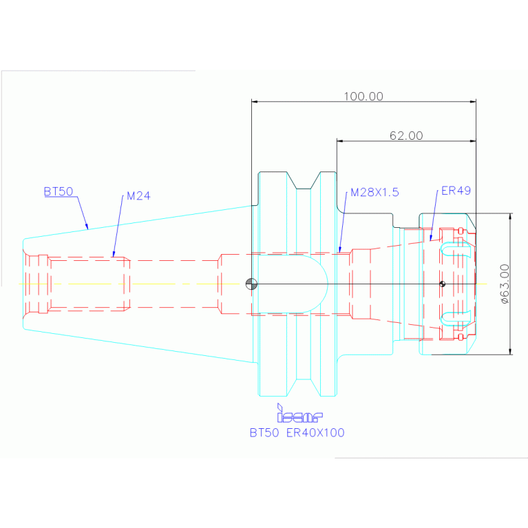 BT50 ER40X100