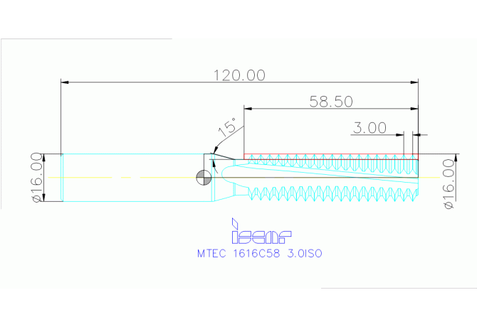 MTEC 1616C58 3.0ISO IC908