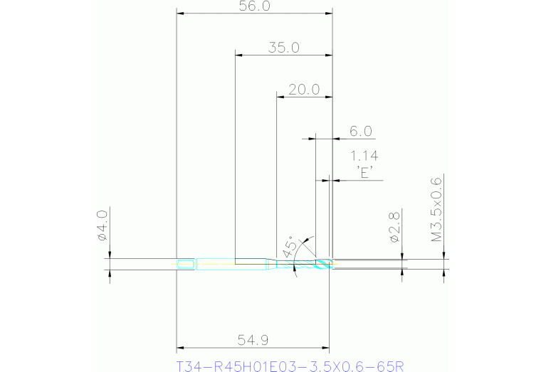 T34-R45H01E03-3.5X0.6-65R