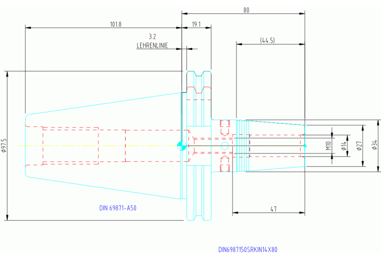 DIN6987150SRKIN14x80
