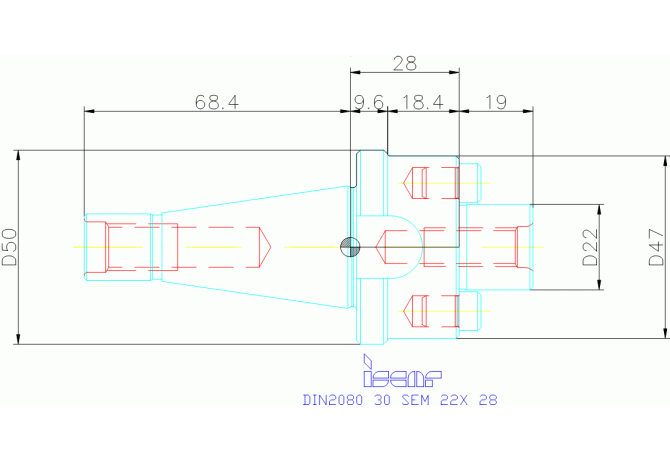 DIN2080 30 SEM 22X 28