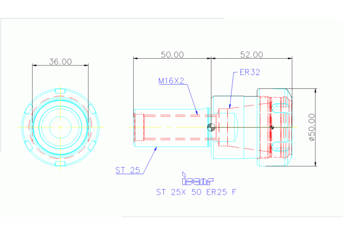ST 25X 50 ER32 F