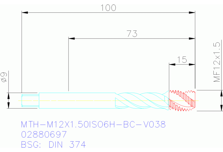 MTH-M12X1.50ISO6H-BC-V038