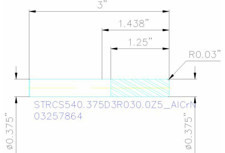 STRCS540.375D3R030.0Z5 ALCRN
