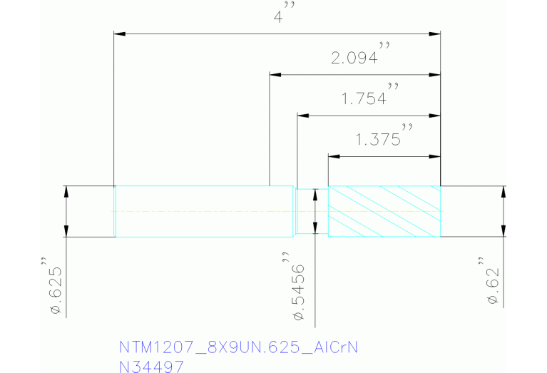 NTM1207/8X9UN.625 ALCRN