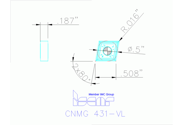 CNMG 120404-VL IC806