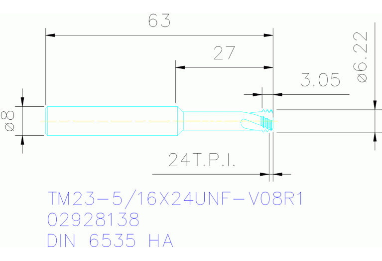 TM23-5/16X24UNF-V08R1