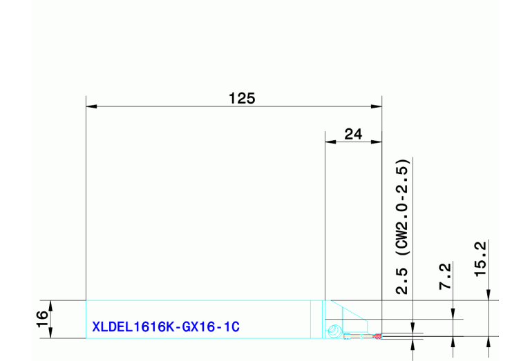 XLDEL1616K-GX16-1C