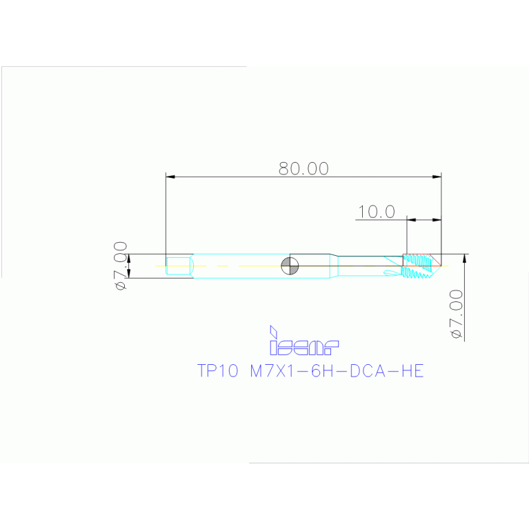TP10 M7X1-6H-DCA-HE