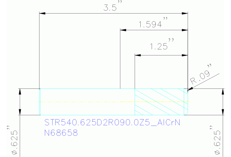 STR540.625D2R090.0Z5 ALCRN
