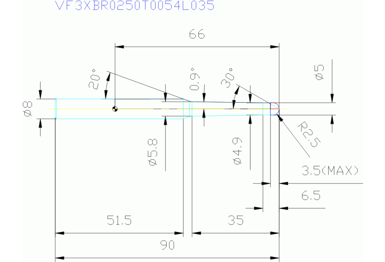 VF3XBR0250T0054L035