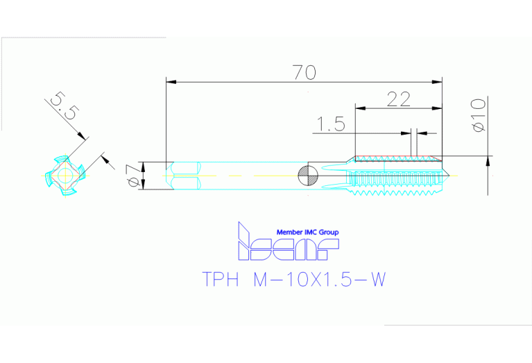 TPH M-10X1.5-W HS
