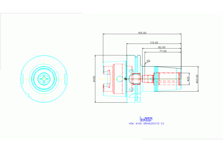 HSK A100 SRKIN25X115 CX