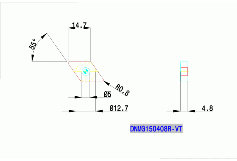 DNMG 150408 R-VF TT8115