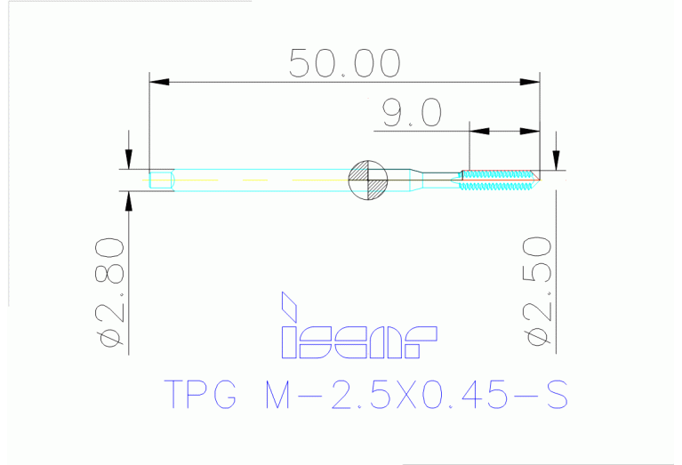 TPG M-2.5X0.45-S HEST