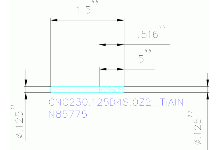 CNC230.125D4S.0Z2 TIALN