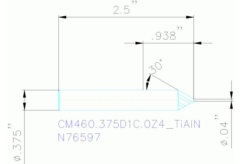 CM460.375D1C.0Z4 TIALN