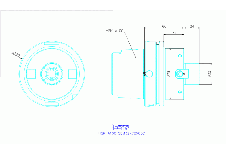 HSK A100 SEM32X78X60C