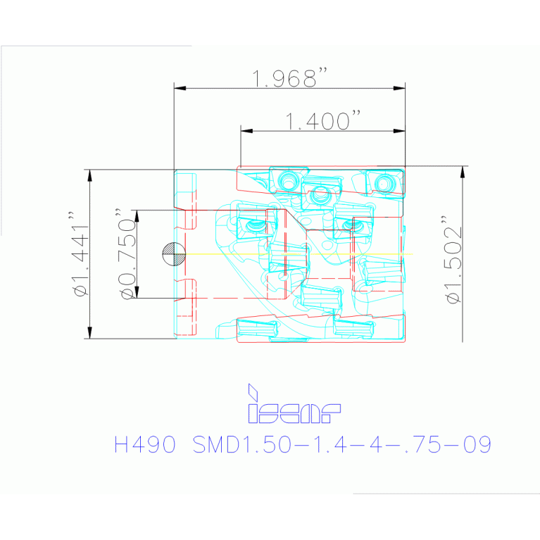 H490 SMD1.50-1.4-4-.75-09