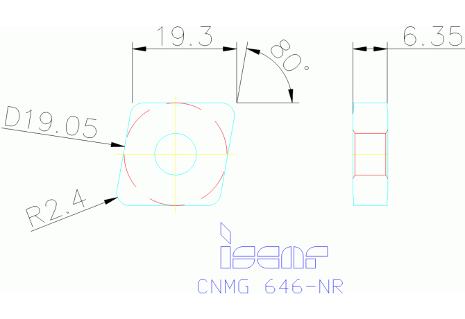 CNMG 190624-NR IC8250