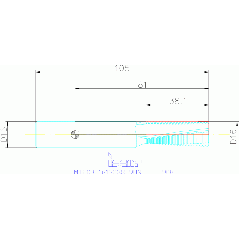 MTECB 1616C38 9UN IC908