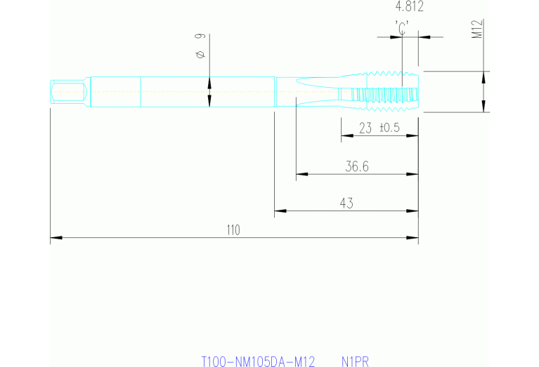 T100-NM105DA-M12 N1PR