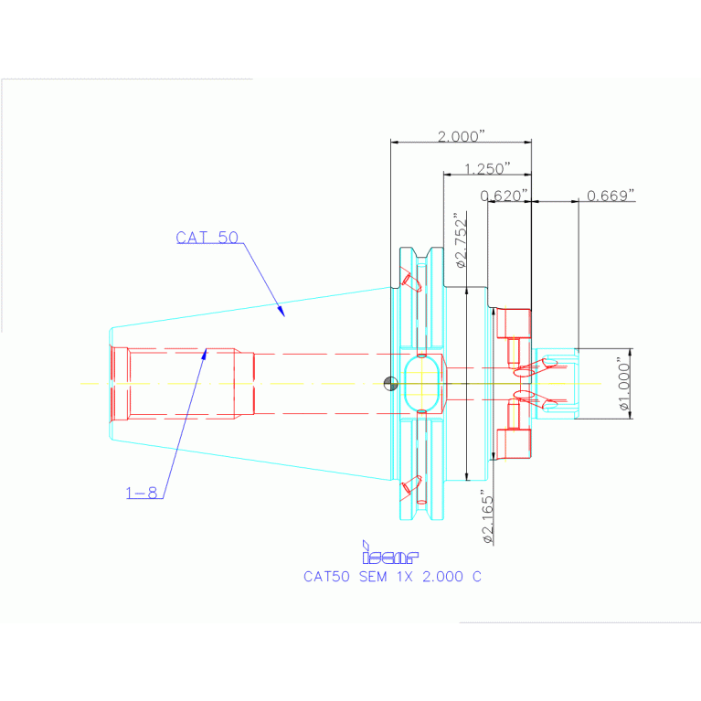 CAT50 SEM 1X2.000 C