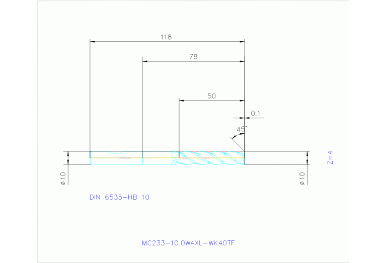 MC233-10.0W4XL-WK40TF