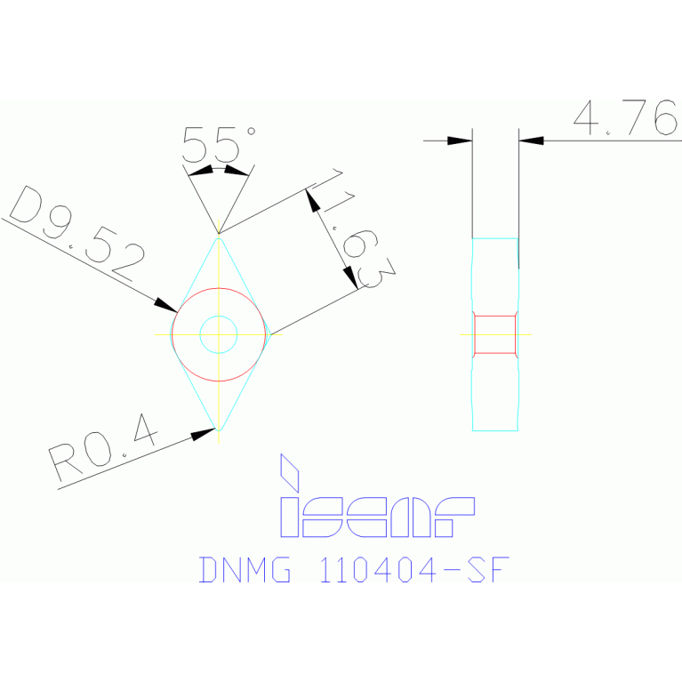 DNMG 110404-SF IC530N