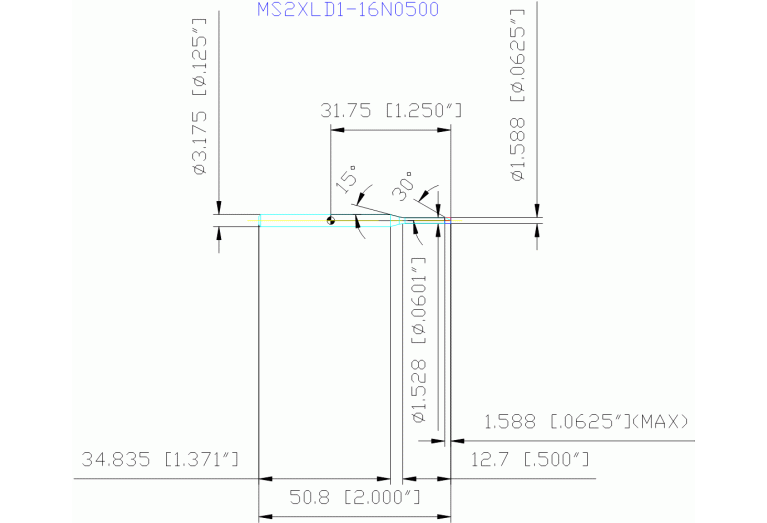 MS2XLD1/16N0500