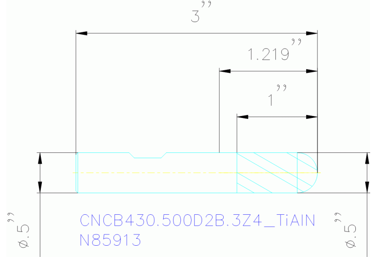 CNCB430.500D2B.3Z4 TIALN