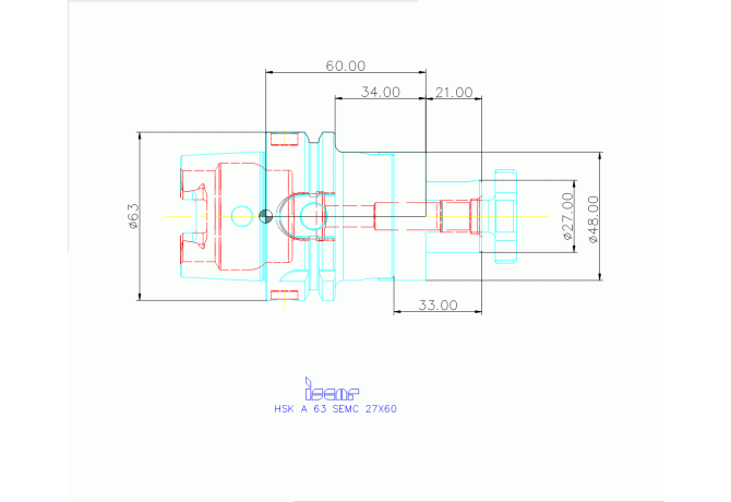 HSK A63 SEMC27X60