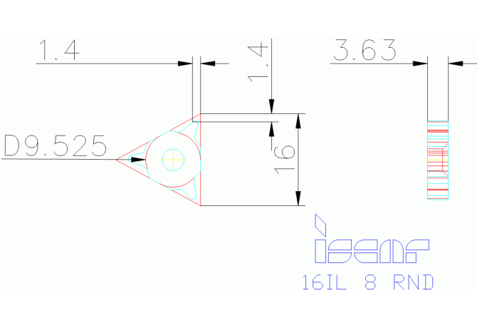16IL 8 RND IC250