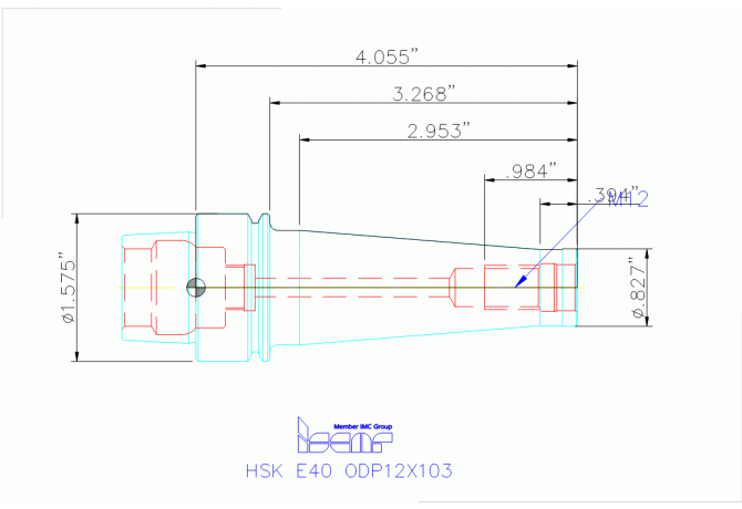 HSK E40 ODP12X103