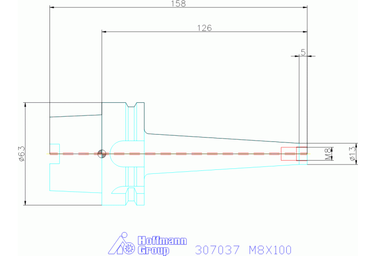 307037 M8X100