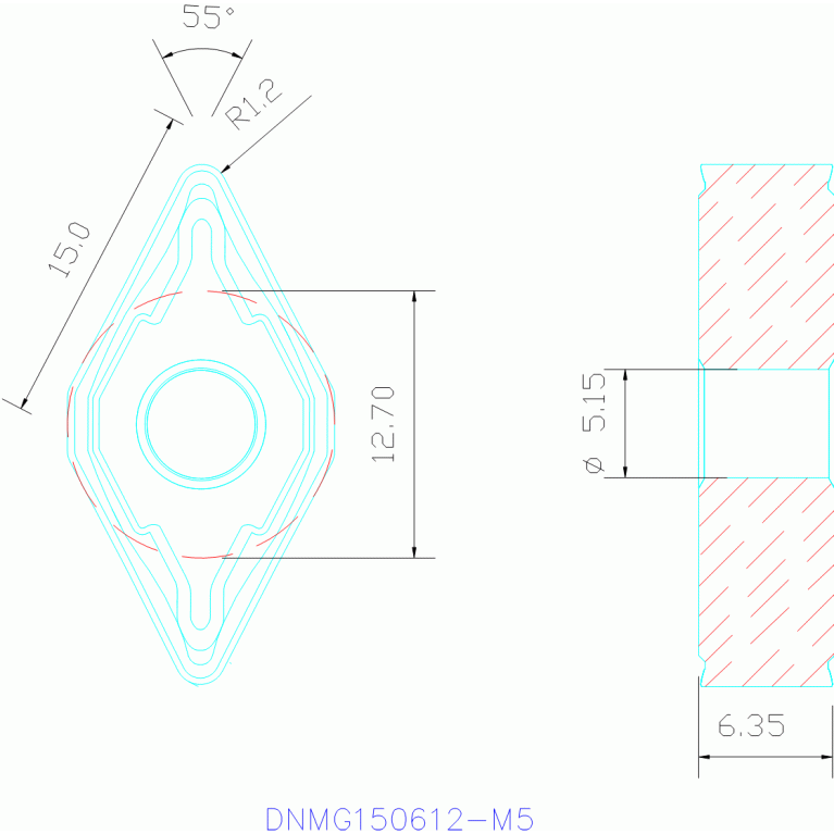 DNMG150612-M5 TP2500