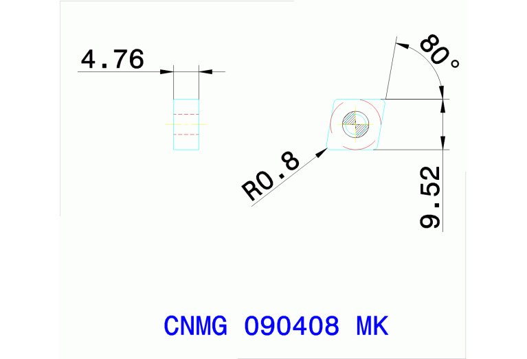 CNMG 090408 MK TT9080