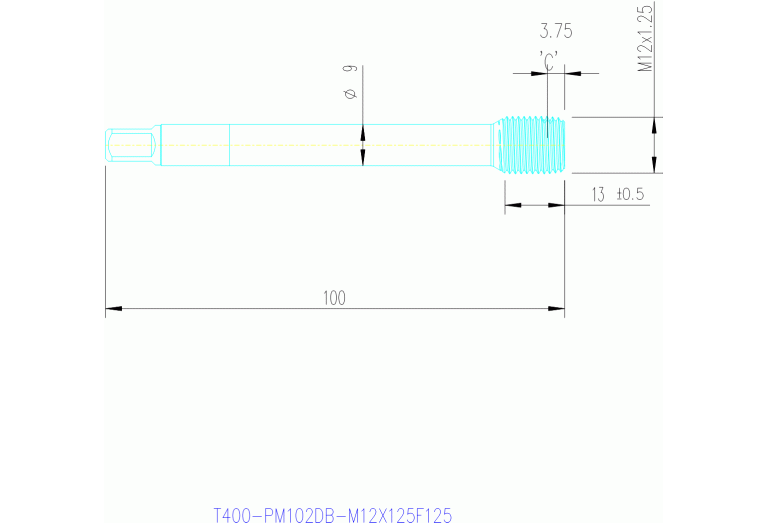 T400-PM102DB-M12X125F125