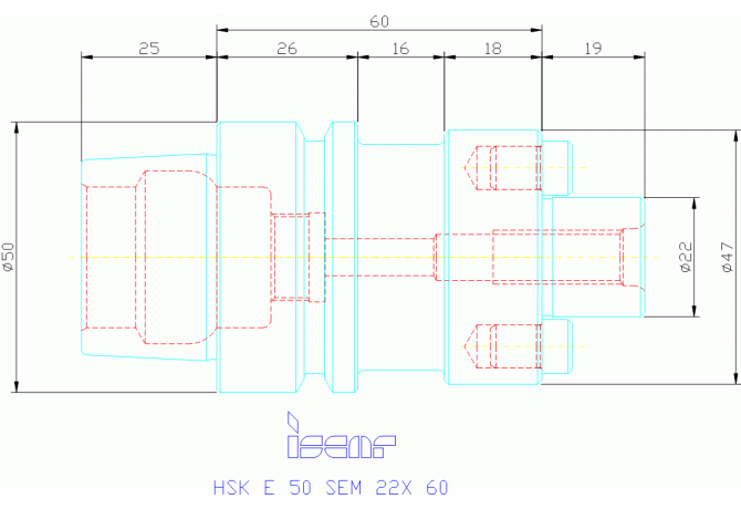 HSK E 50 SEM 22X 60
