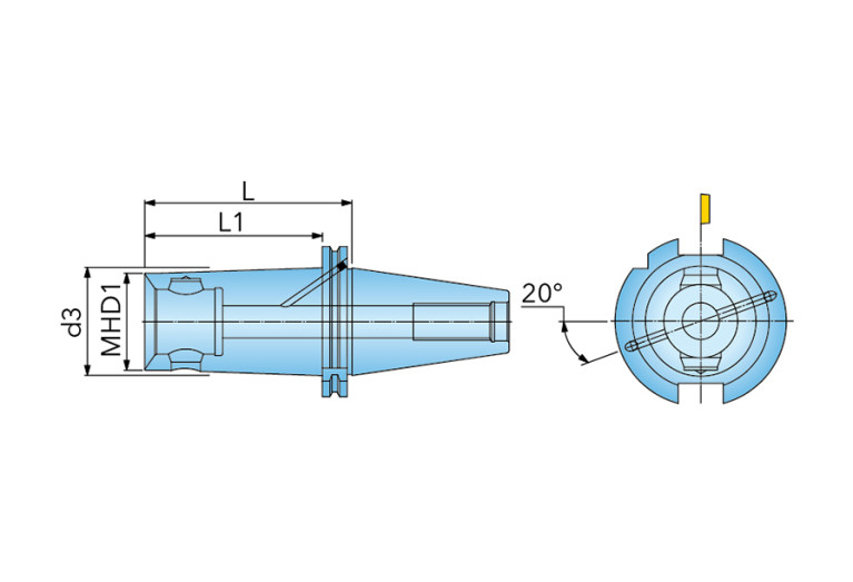 DIN69871-AD+B40MHD40.120