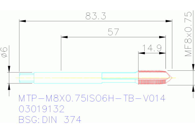 MTP-M8X0.75ISO6H-TB-V014