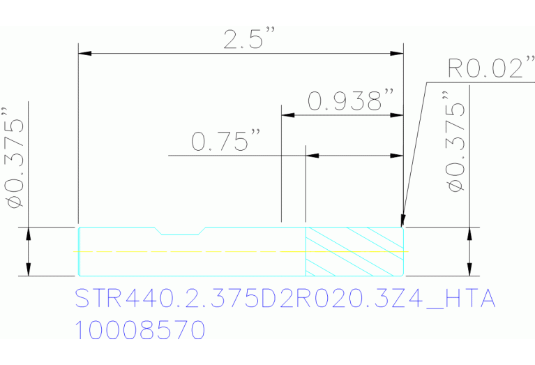 STR440.2.375D2R020.3Z4 HTA