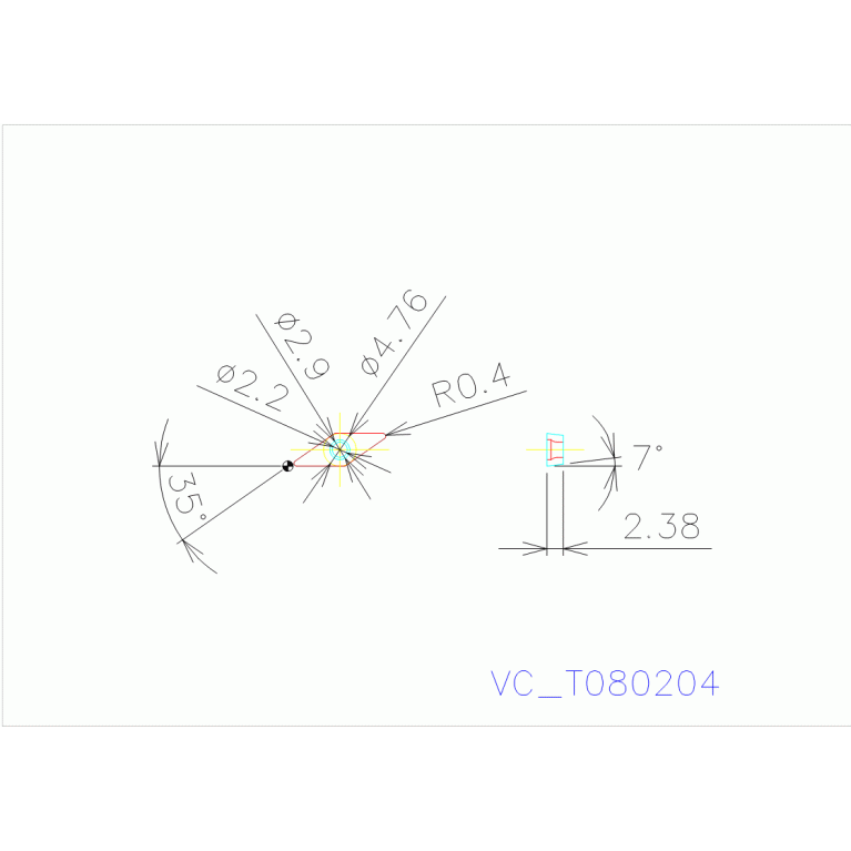 VCMT080204N-LB AC8115P