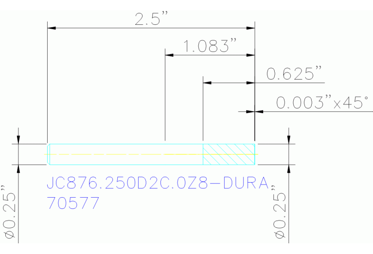 JC876.250D2C.0Z8-DURA
