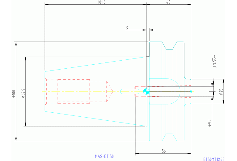 BT50MT1X45