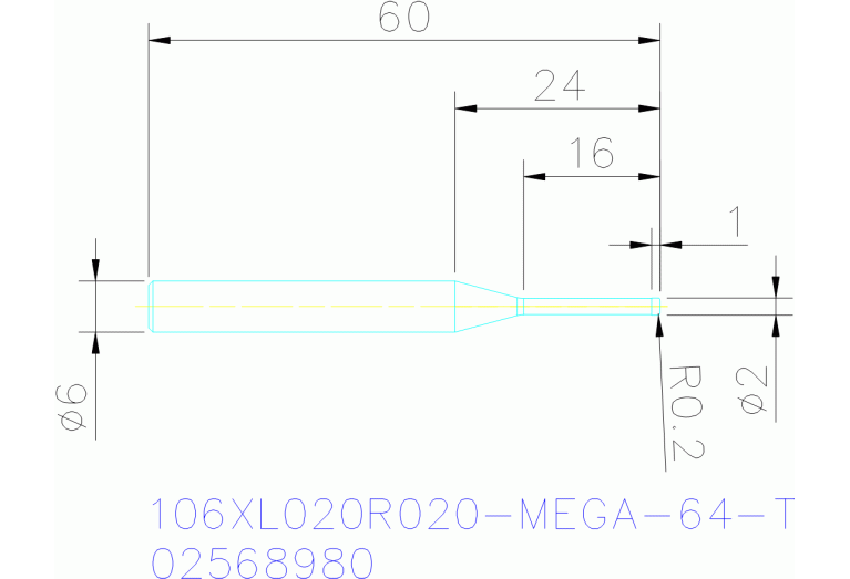 106XL020R020-MEGA-64-T